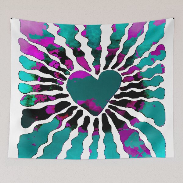 Item preview,  Radiant Heartburst – Tie-Dye Love Explosion designed and sold by SouthPrint.