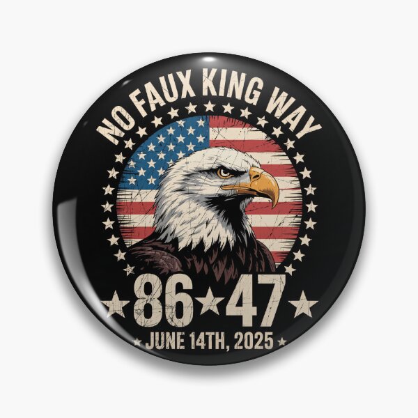 Item preview, No Faux King Way - Funny Patriotic Protest Bald Eagle designed and sold by G350.