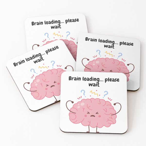 Item preview, Brain Loading… Please Wait – Funny Lazy Day Quote Design designed and sold by Elifeupgrade.
