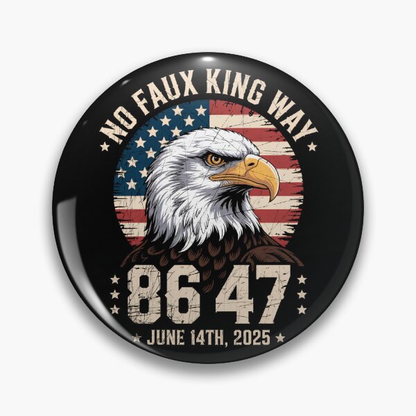 Item preview, No Faux King Way - Funny Patriotic Protest Bald Eagle designed and sold by G350.