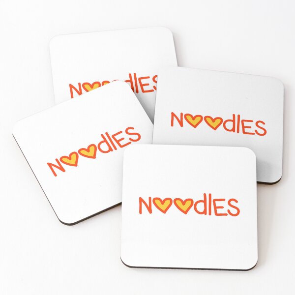 Item preview, Noodles in Orange Love Hearts  designed and sold by Memes N Lore .