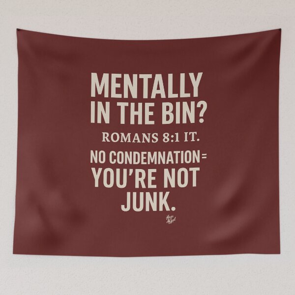 Item preview, Mentally in the Bin? – Bible Shirt for the Wrecked designed and sold by HouseofAbigail.