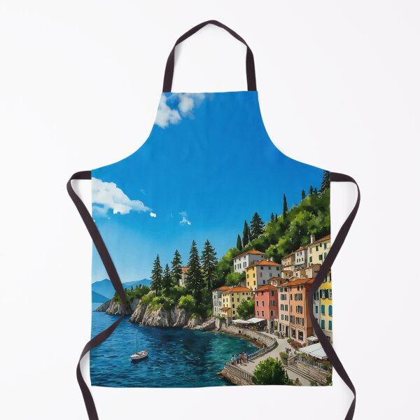 Item preview, Lake Como Italy Watercolor designed and sold by Magnolia Valley Art.
