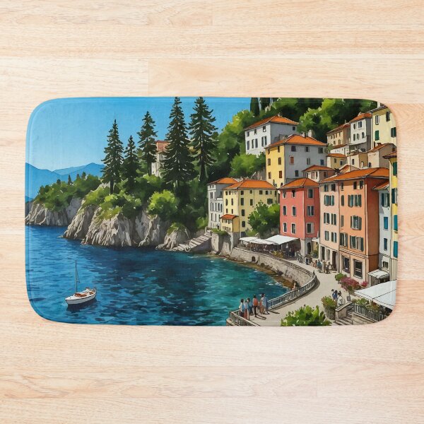 Item preview, Lake Como Italy Watercolor designed and sold by Magnolia Valley Art.