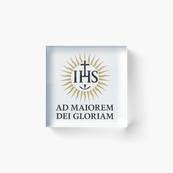 Item preview, Ad Maiorem Dei Gloriam – Radiant Jesuit Emblem designed and sold by ApologeticaCatolica.org.
