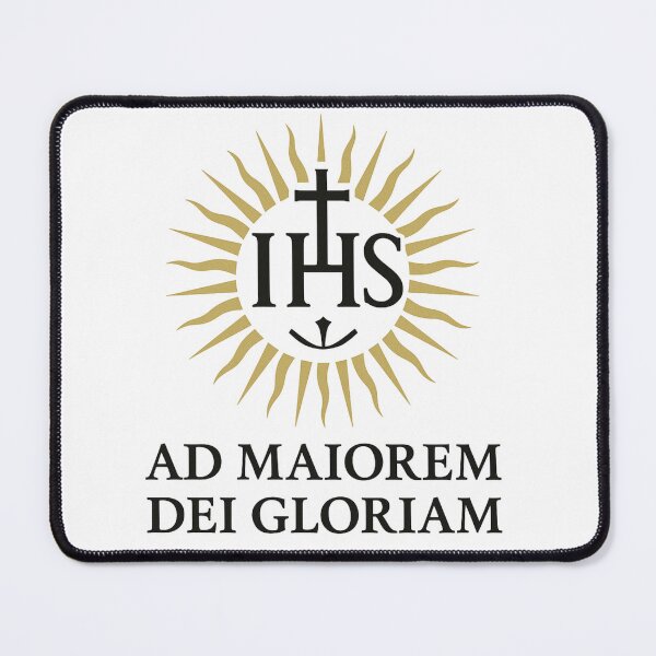 Item preview, Ad Maiorem Dei Gloriam – Radiant Jesuit Emblem designed and sold by ApologeticaCatolica.org.