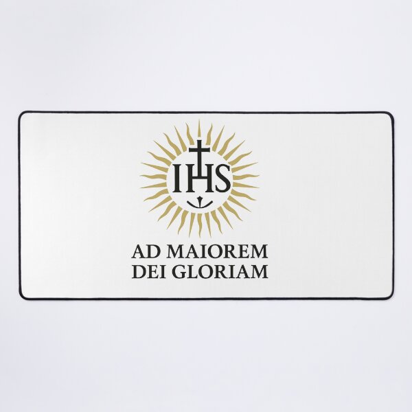 Item preview, Ad Maiorem Dei Gloriam – Radiant Jesuit Emblem designed and sold by ApologeticaCatolica.org.