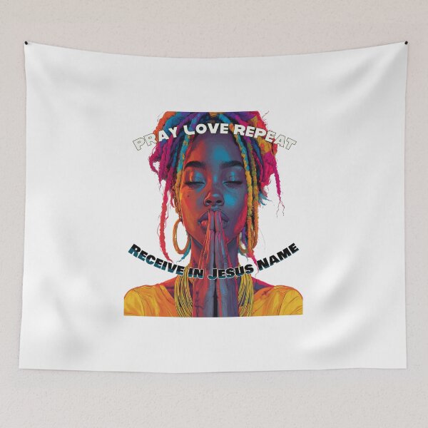 Item preview, Pray Love Repeat Receive in Jesus Name designed and sold by MySourceis.