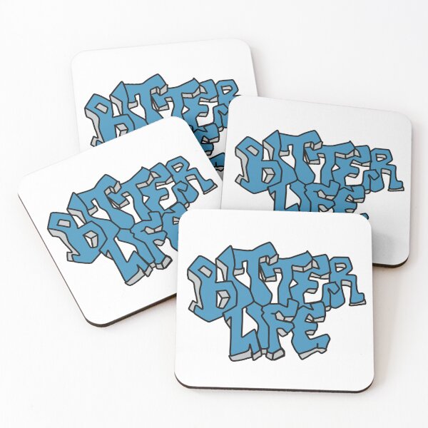 Item preview, Bitter Life Graffiti-Style T-Shirt Design – Bold Urban Illustration with Streetwear Vibes designed and sold by Kloovy.