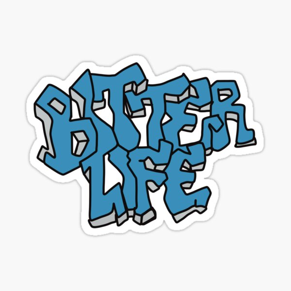 Item preview, Bitter Life Graffiti-Style T-Shirt Design – Bold Urban Illustration with Streetwear Vibes designed and sold by Kloovy.