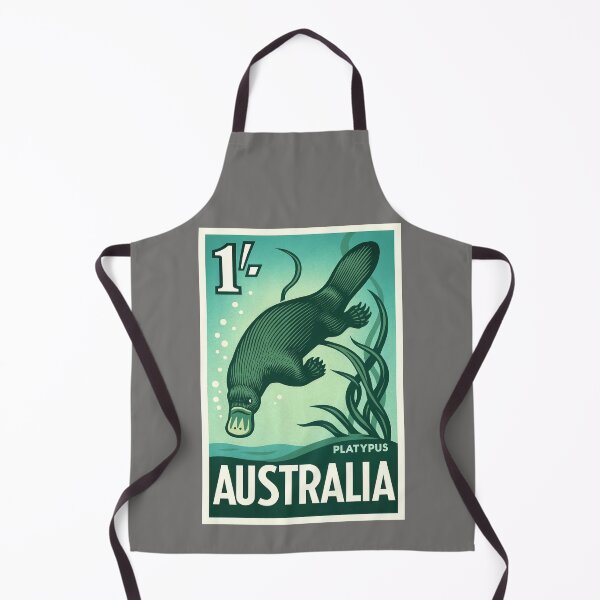 Item preview, Australia Platypus Stylized Postage Stamp designed and sold by retrographics.