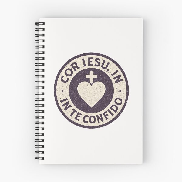 Item preview, Cor Iesu – Vintage “In Te Confido” Badge designed and sold by ApologeticaCatolica.org.