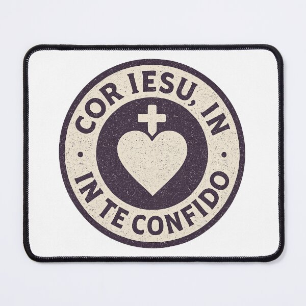 Item preview, Cor Iesu – Vintage “In Te Confido” Badge designed and sold by ApologeticaCatolica.org.
