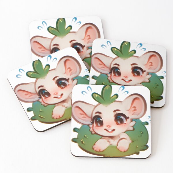 Item preview, Cute Chibi Mouse in Slime Nest – Adorable Fantasy Creature Art designed and sold by veinmerch.