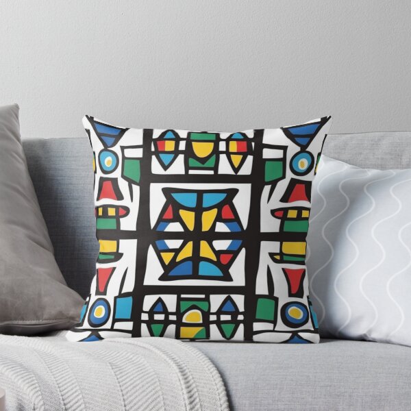 Item preview, African Ndebele Geometric Pattern designed and sold by Myra365Art.
