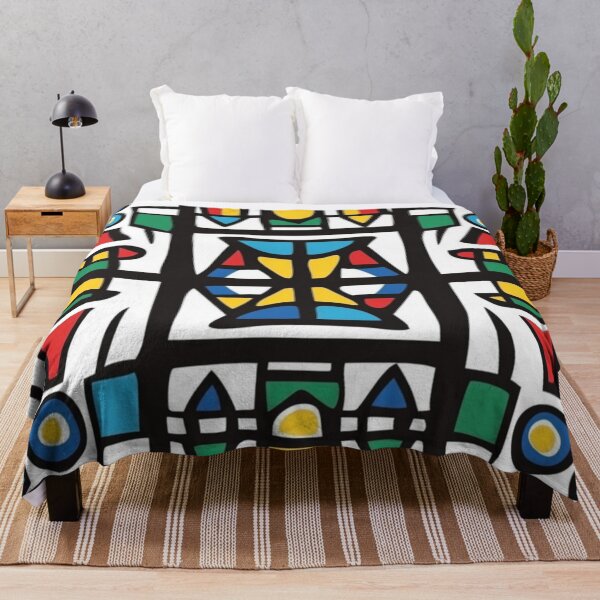 Item preview, African Ndebele Geometric Pattern designed and sold by Myra365Art.