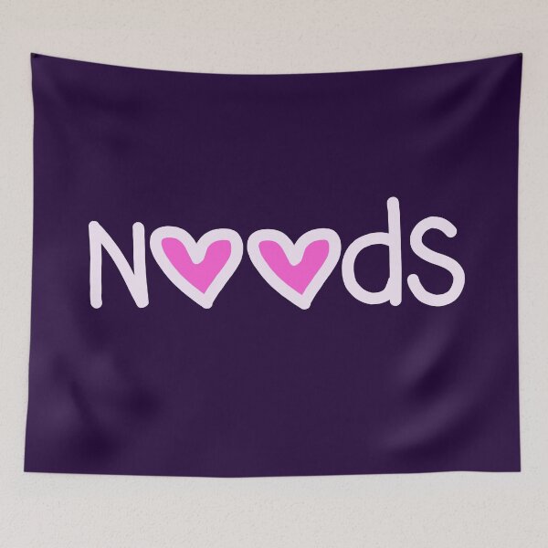 Item preview, Noods in Pink Love Hearts  designed and sold by Memes N Lore .