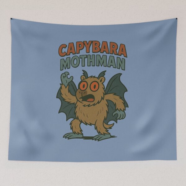 Item preview, Capybara Mothman designed and sold by Capybarastore_77.