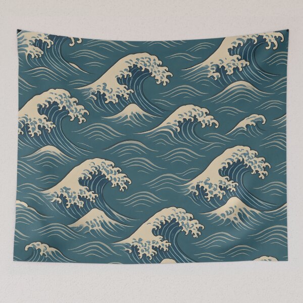 Artikelvorschau, Traditional Japanese Wave Pattern – Great Sea Style entworfen und verkauft von worraset.