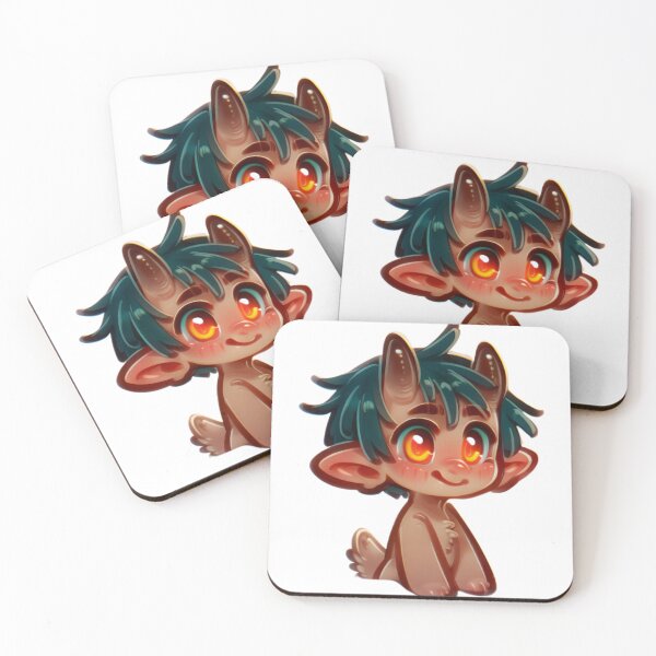 Item preview, Adorable Chibi Satyr Creature – Cute Horned Fantasy Character Art designed and sold by veinmerch.