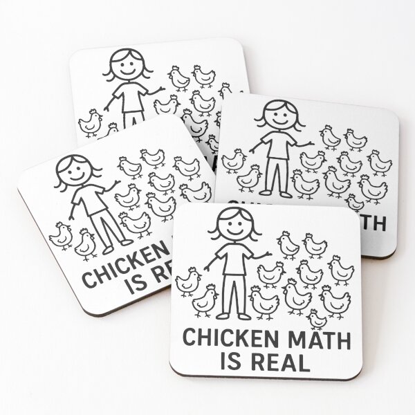Item preview, Chicken Math is Real designed and sold by Dice & Dirt.
