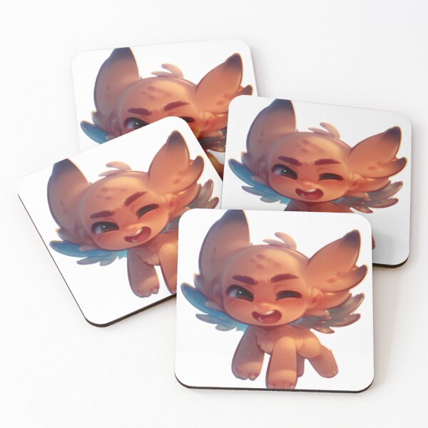 Item preview, Winking Winged Chibi Creature – Playful Fantasy Animal Art designed and sold by veinmerch.