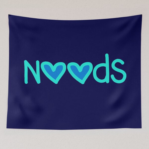 Item preview, Noods in Turquoise Love Hearts  designed and sold by Memes N Lore .