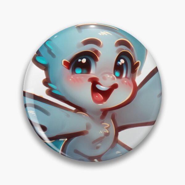 Artikelvorschau, Fröhliches blau geflügeltes Chibi – Niedliche fliegende Fantasy-Kreaturenkunst entworfen und verkauft von veinmerch.