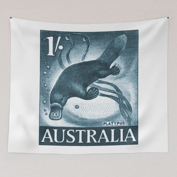 Item preview, 1959 Australia Platypus Postage Stamp designed and sold by retrographics.