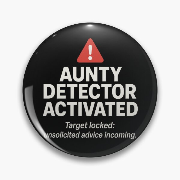 Item preview, aunty detector activated designed and sold by malufromhtown.