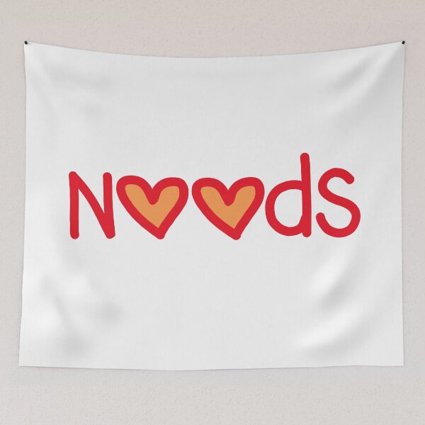 Item preview, Noods in Red Love Hearts  designed and sold by Memes N Lore .