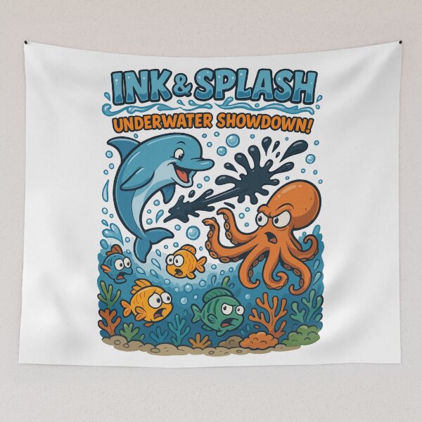 Item preview, Ink & Splash: Underwater Showdown designed and sold by WildlifeInc.