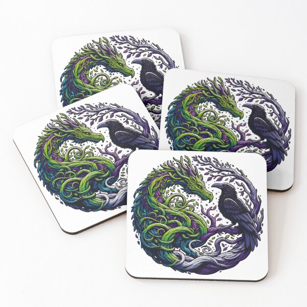 Item preview, A tree dragon and a raven designed and sold by FLEXsDESIGN.
