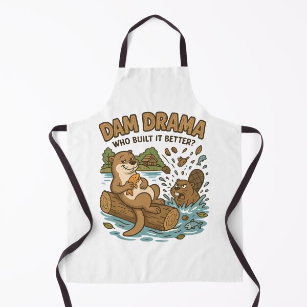 Item preview, Dam Drama – Otter vs Beaver Riverbank Snack Battle designed and sold by WildlifeInc.
