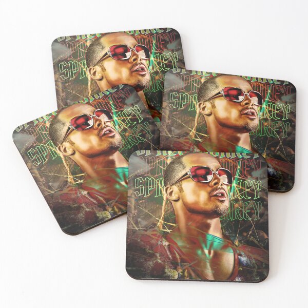 Item preview, Space Monkey Brad Pitt 1999 Pink soap red glasses tyler club  designed and sold by SyanArt.