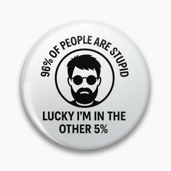 Item preview, “I’m in the Smart 5% – Funny Beard Guy Quote Shirt” designed and sold by authormikemuncy.