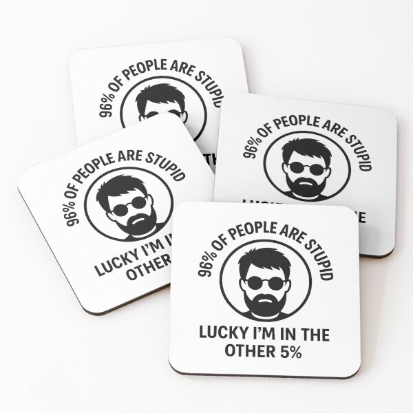 Item preview, “I’m in the Smart 5% – Funny Beard Guy Quote Shirt” designed and sold by authormikemuncy.