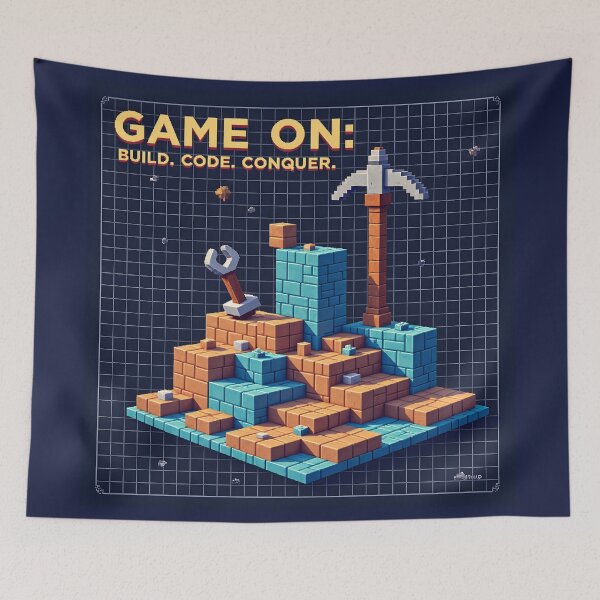 Item preview, Game On – Pixel Art Builder’s Blueprint designed and sold by nhk999.