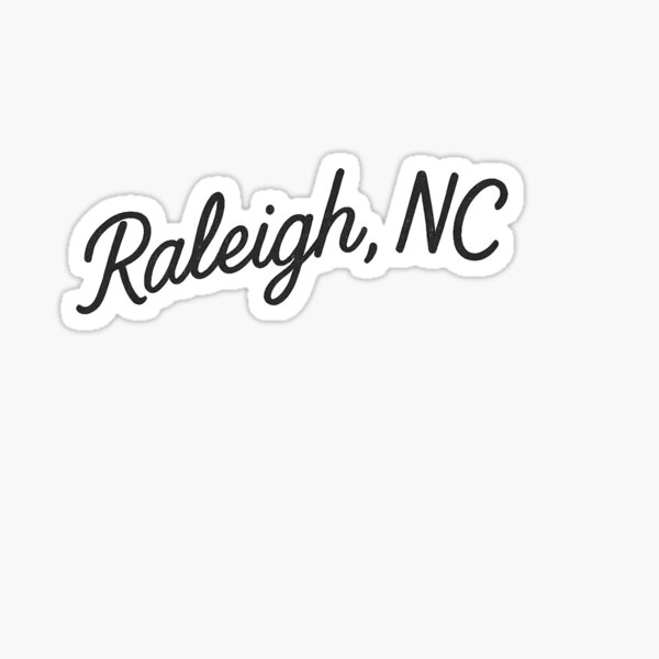 Item preview, Raleigh, NC Minimal Script – Elegant City Name Design designed and sold by 283Designs.
