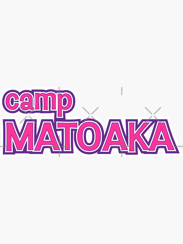 "camp matoaka" Sticker by dddesignsnj Redbubble