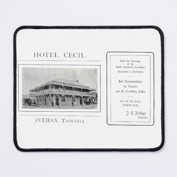 Item preview, Historic Tasmania. Hotel Cecil Zeehan 1900s designed and sold by taspaul.