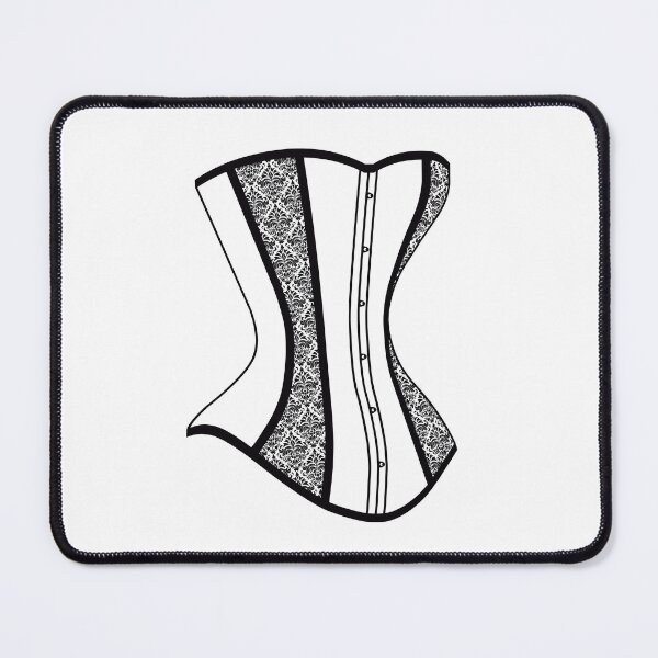 Item preview, Damask Corset - Black designed and sold by SleeplessStitch.