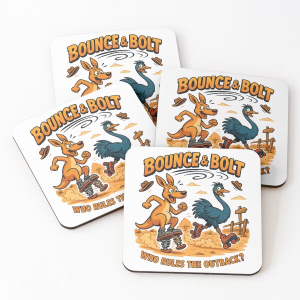 Item preview, Bounce & Bolt – Kangaroo vs Emu Outback Chaos Race designed and sold by WildlifeInc.