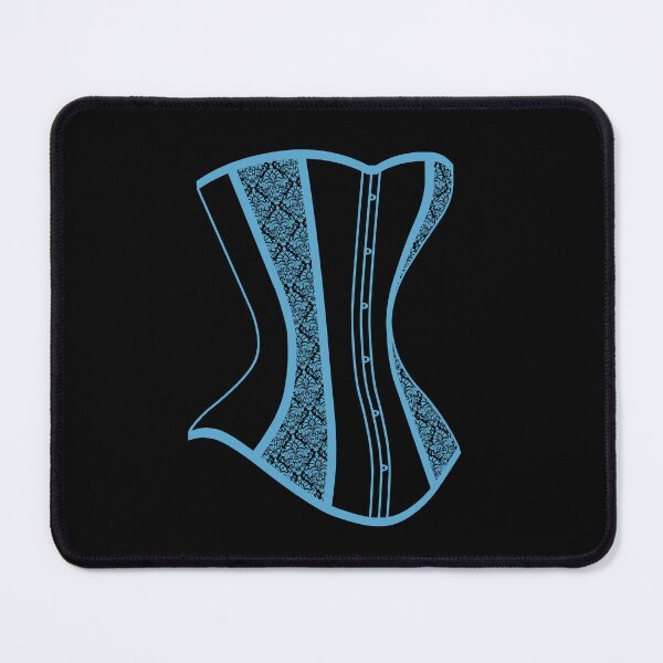 Item preview, Damask Corset - Blue designed and sold by SleeplessStitch.