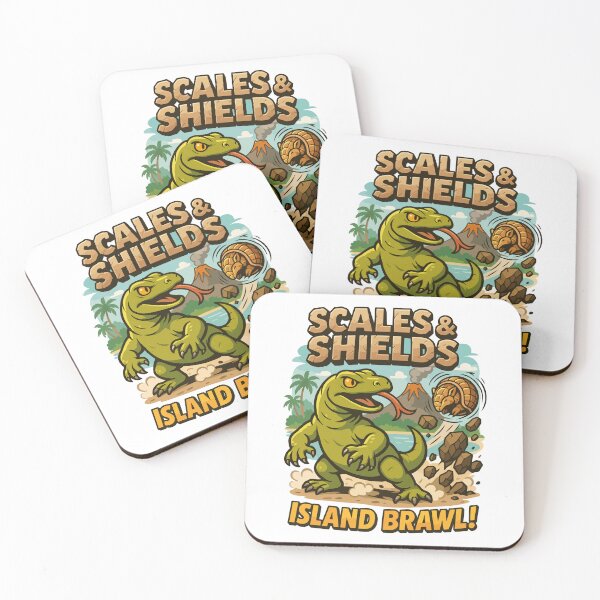 Item preview, Scales & Shields – Komodo Dragon vs Armadillo Island Clash designed and sold by WildlifeInc.