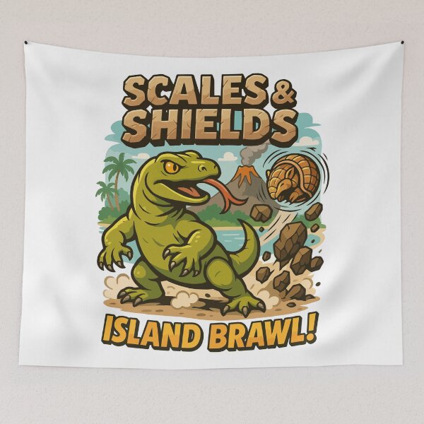 Item preview, Scales & Shields – Komodo Dragon vs Armadillo Island Clash designed and sold by WildlifeInc.