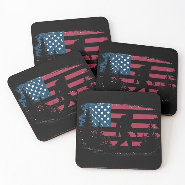 Item preview, Bigfoot 4th Of July American USA Flag (1) designed and sold by MAKOPOKOShop.