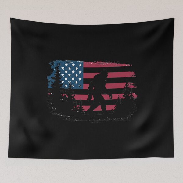 Item preview, Bigfoot 4th Of July American USA Flag (1) designed and sold by MAKOPOKOShop.