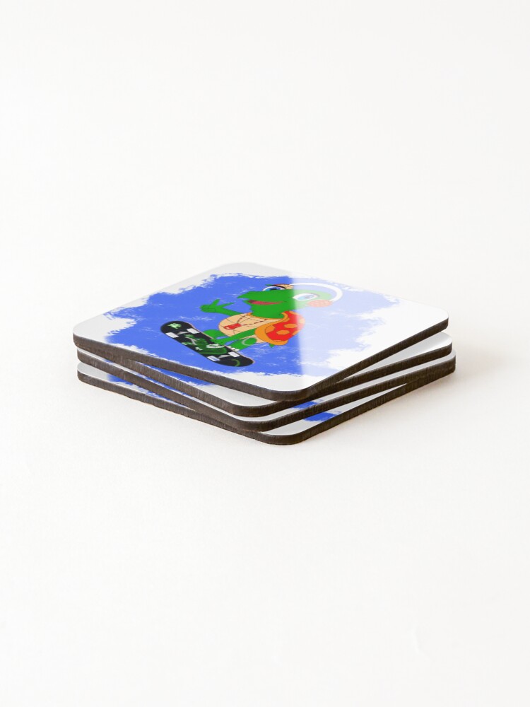 Thumbnail 4 of 5, Coasters (Set of 4), Skurtle designed and sold by RobsArtwork.