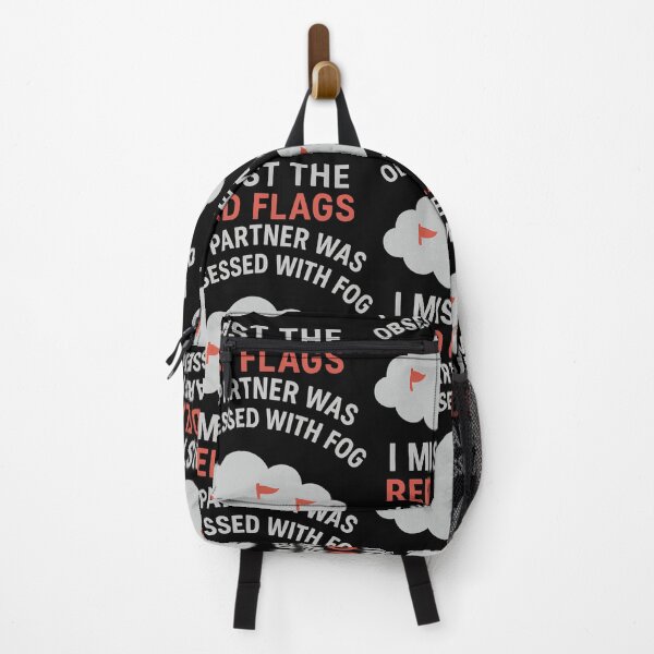 Item preview, I Mist the Red Flags – Fog & Red Flag Relationship Pun designed and sold by TeeTimeTreasure.